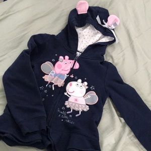 Girls Peppa Pig Zip Up Jacket